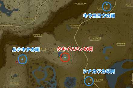 タキイハバノの祠周辺