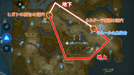 ネルドラ周回ルート