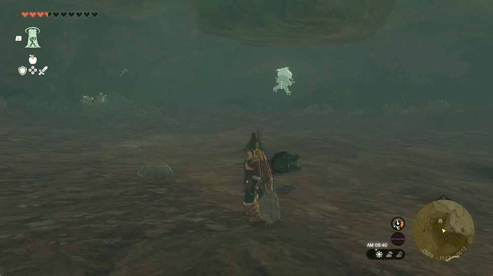 ブレッド台地の洞窟のマップ