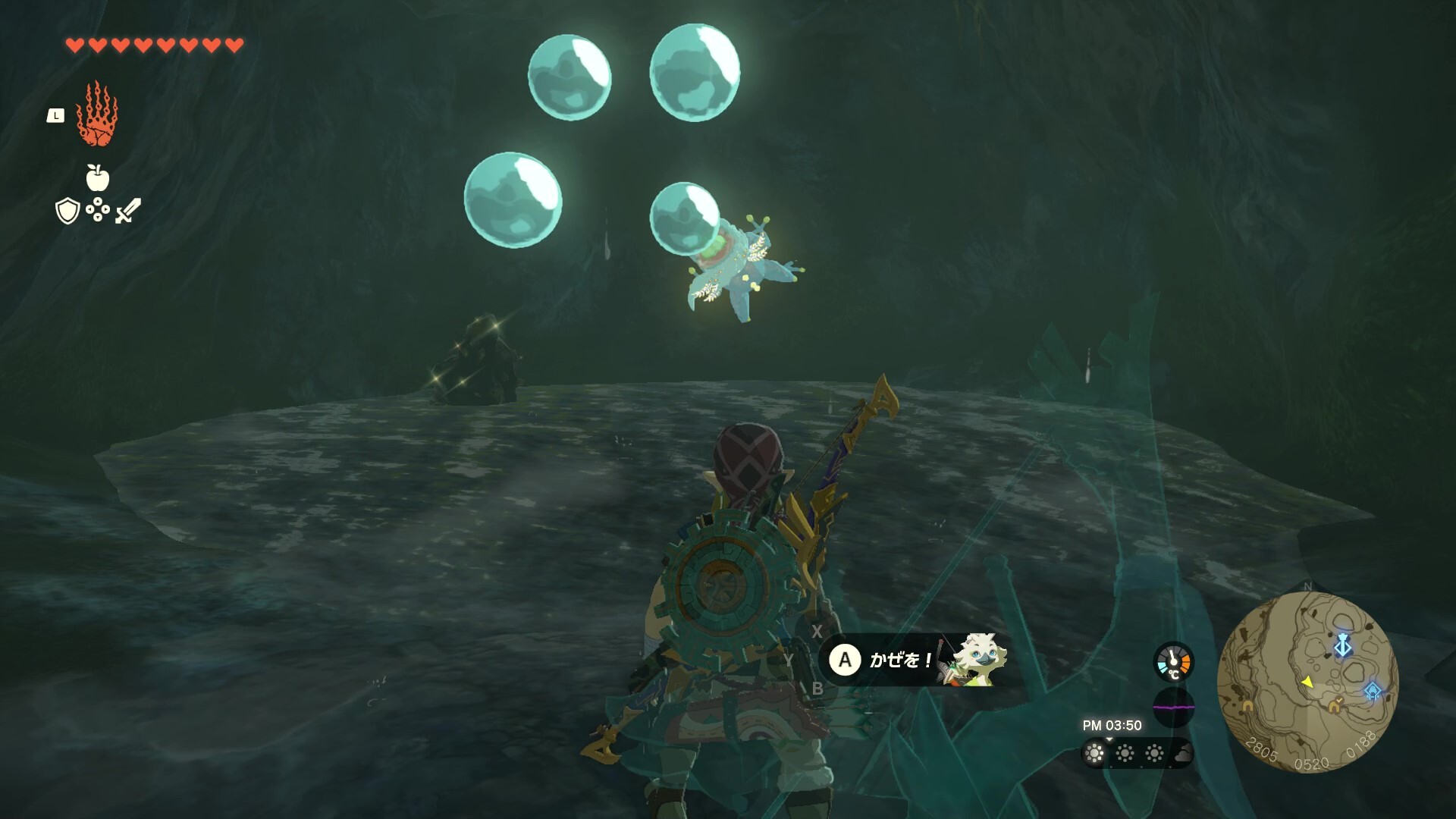 ゾラ台地の抜け道のマップ