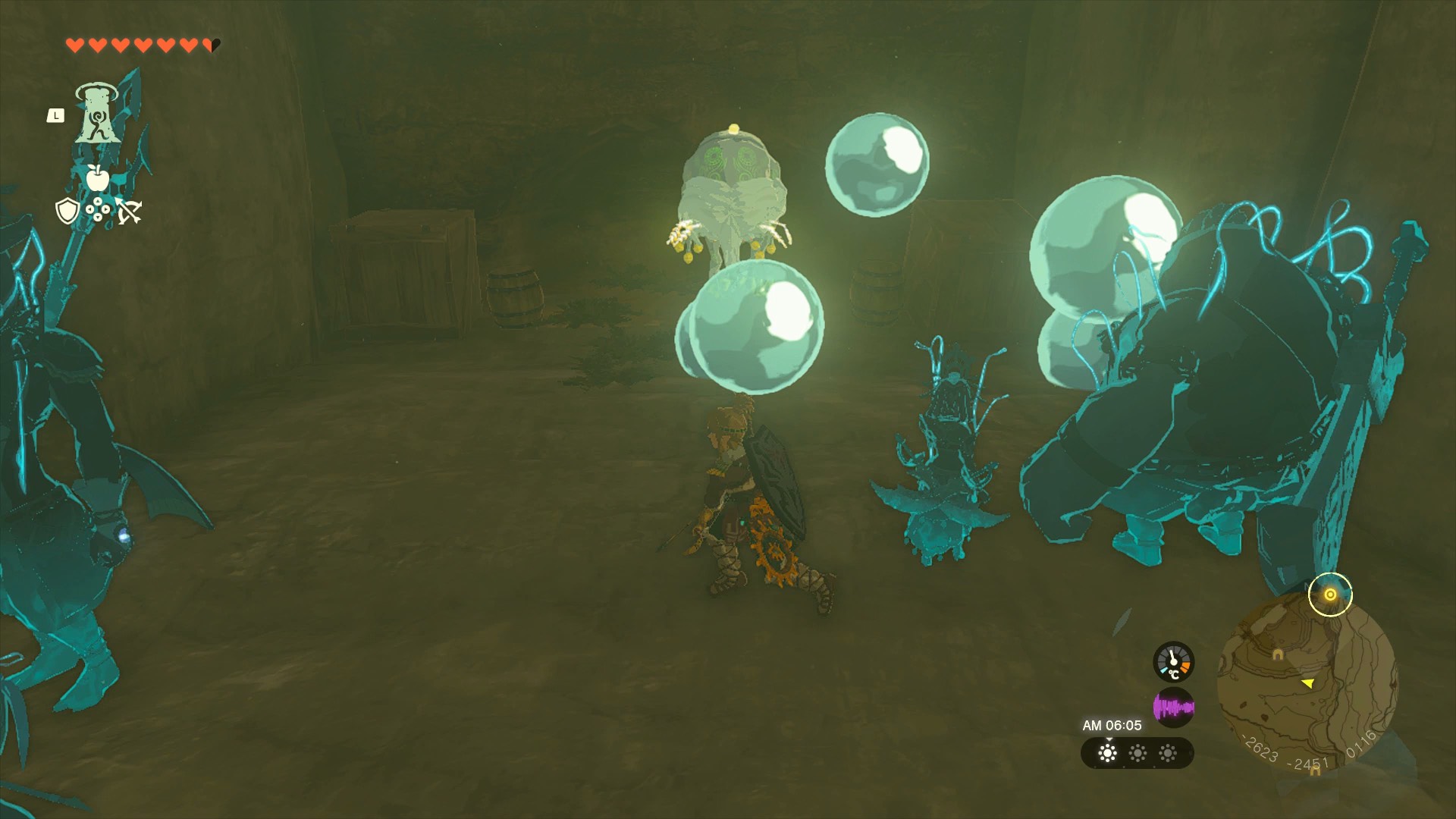 石切り場の採掘坑のマップ