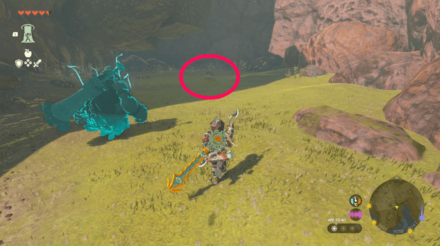 西坑道の奥のロケットがたくさん落ちているところ