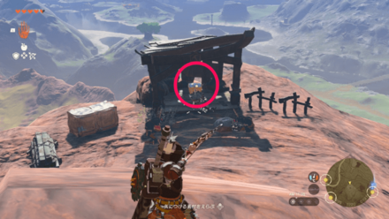 西坑道の奥のロケットがたくさん落ちているところ