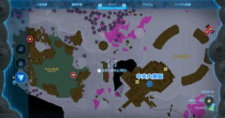 古代地下展望台　ズームマップ