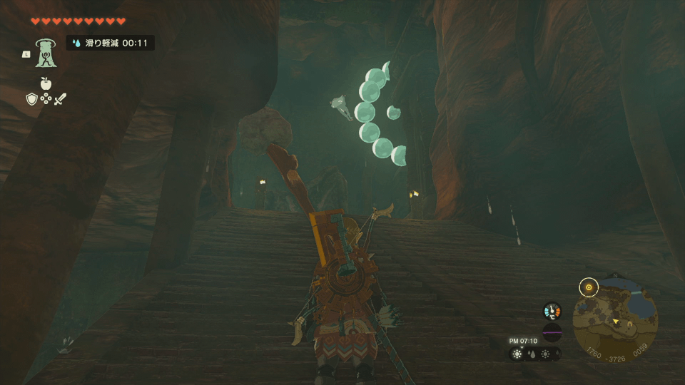 ブイダ湖ほとりの洞窟のマップ