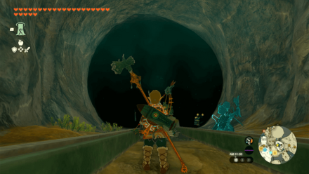 採掘の洞窟の入り口画像