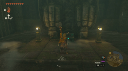 浸水していない時に奥の部屋に向かう