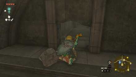 避難壕を北へ進む