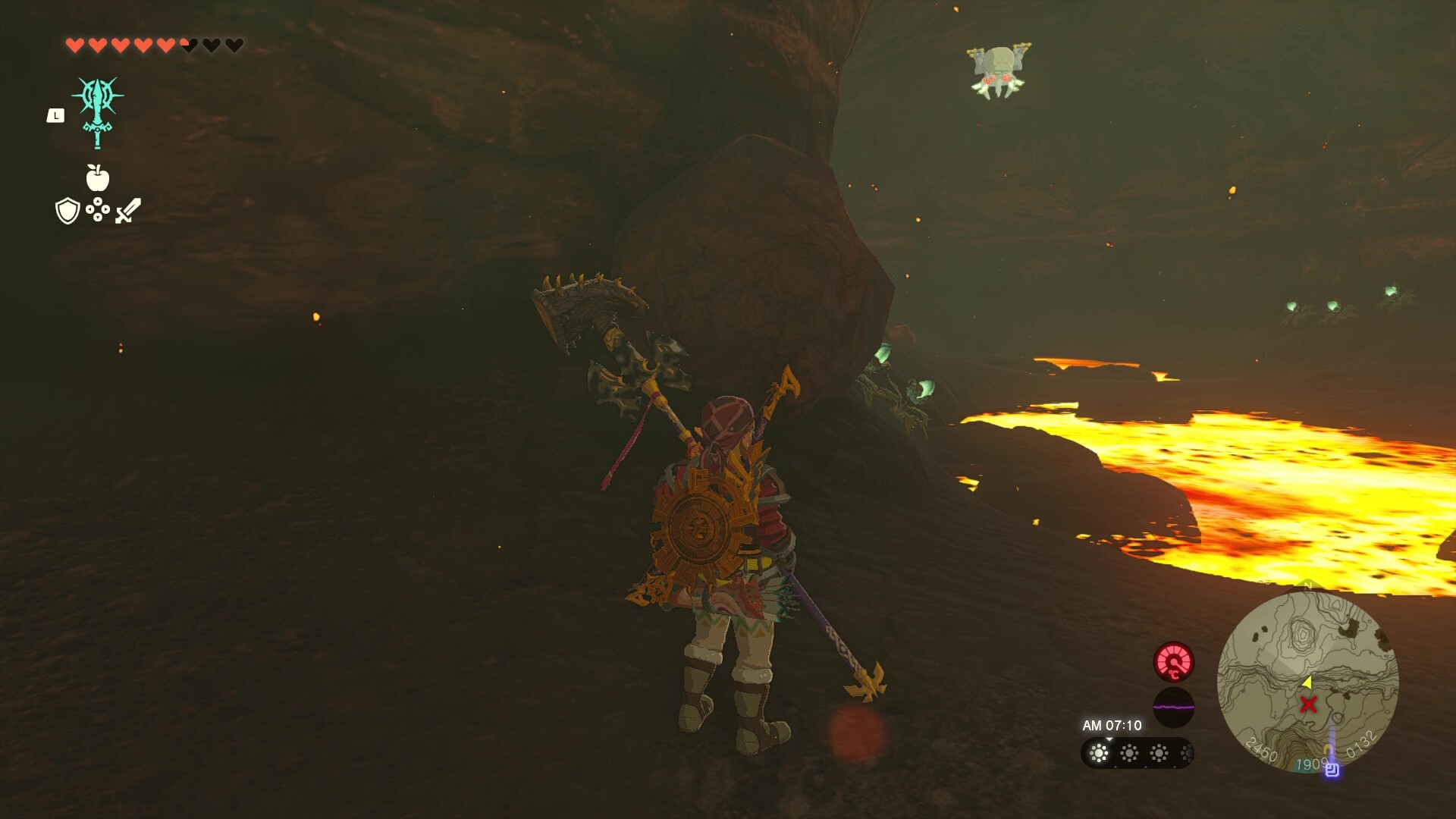 ユフィン湖の洞窟のマップ