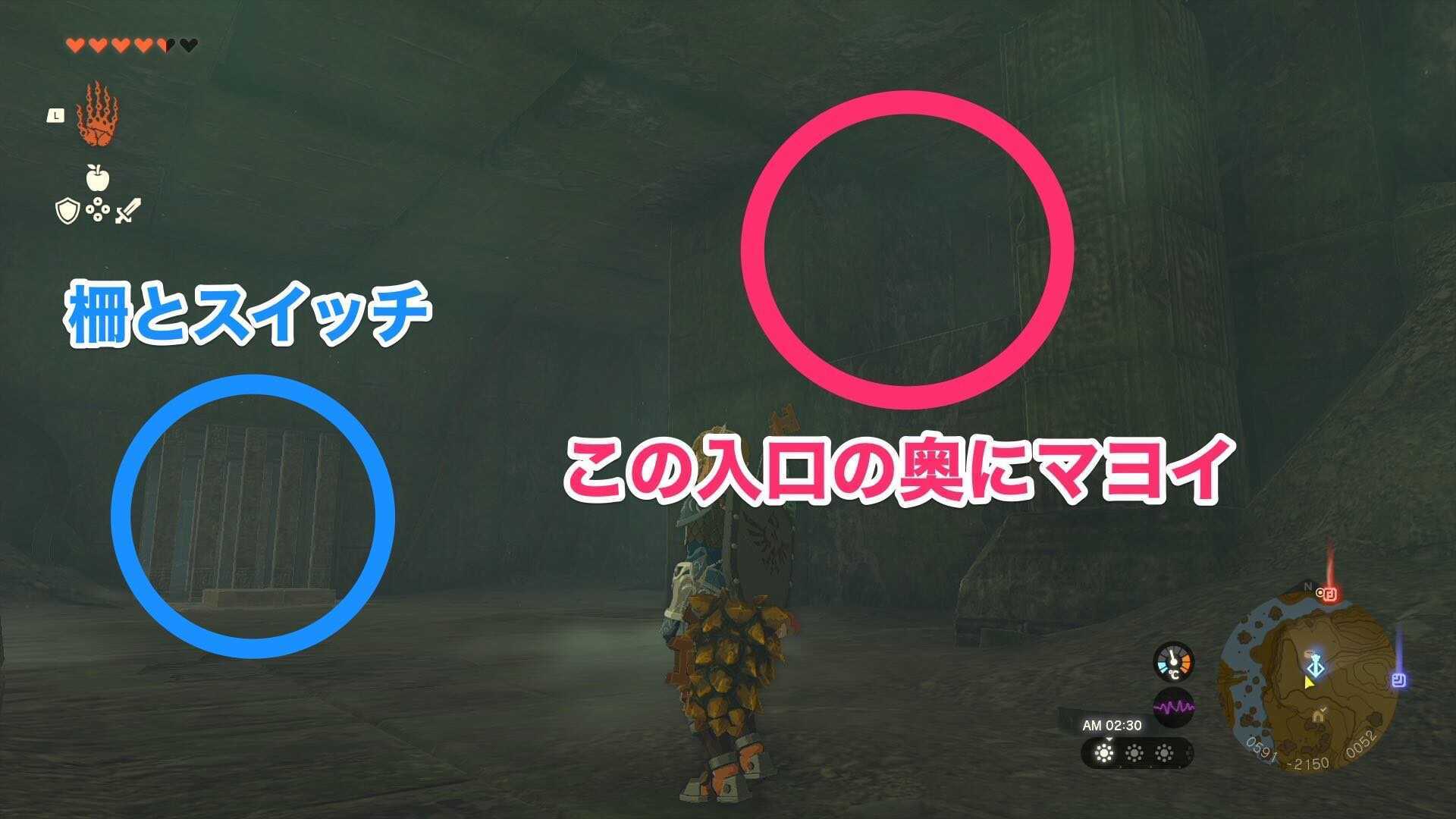 この入り口の奥にマヨイ