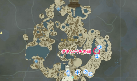 グタンバチの祠の周辺洞窟