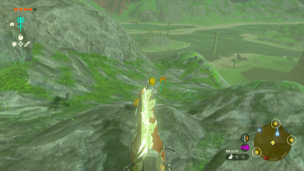 岩場まで直進する