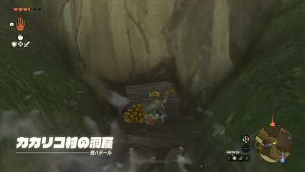 しゃがんで入る