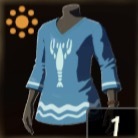 青いエビシャツ画像