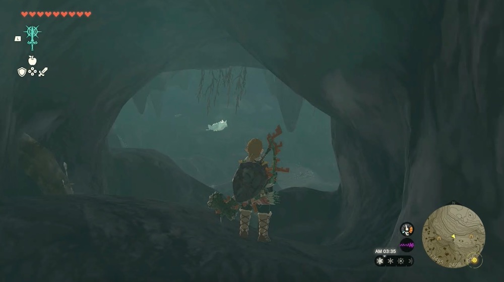 カルーガ峠の洞窟のマップ