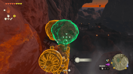 ウルトラハンドでトロッコを動くようにしてレールに設置する