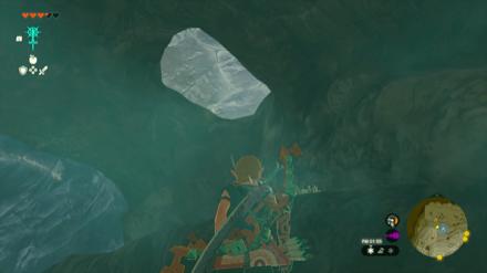 天井の氷壁を壊した先にいる