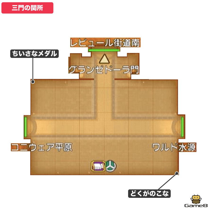 三門の関所全体マップ