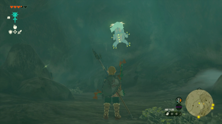 ビロン雪原東の洞窟のマップ