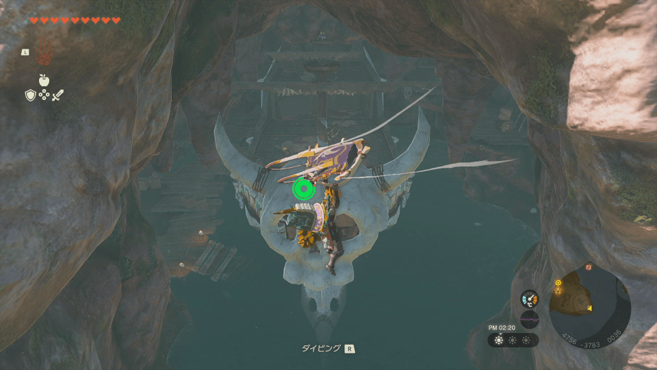 サイハテノ島の洞窟に現れた魔物の群れを撃破する