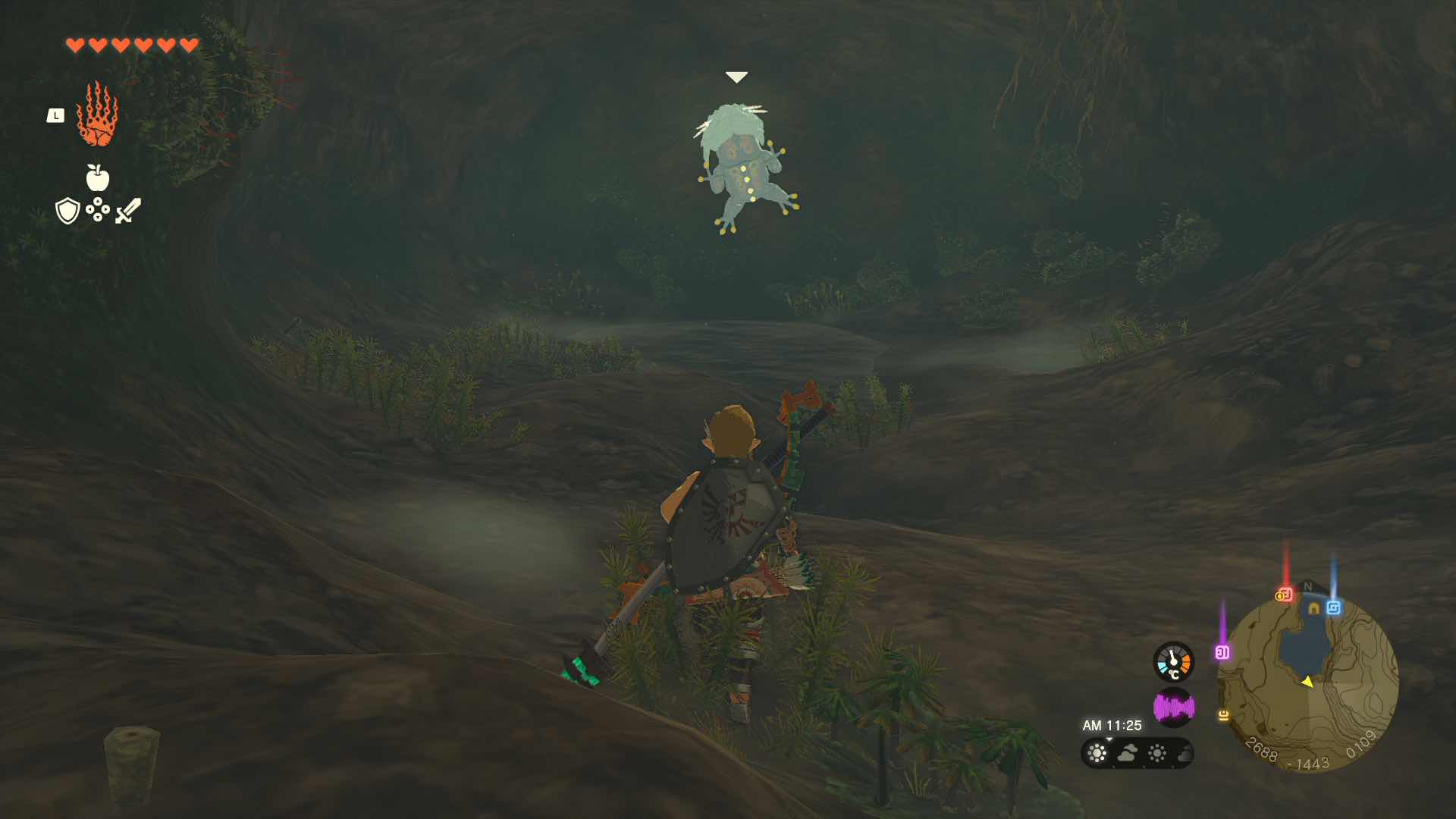 ラネール参道南の洞窟のマップ