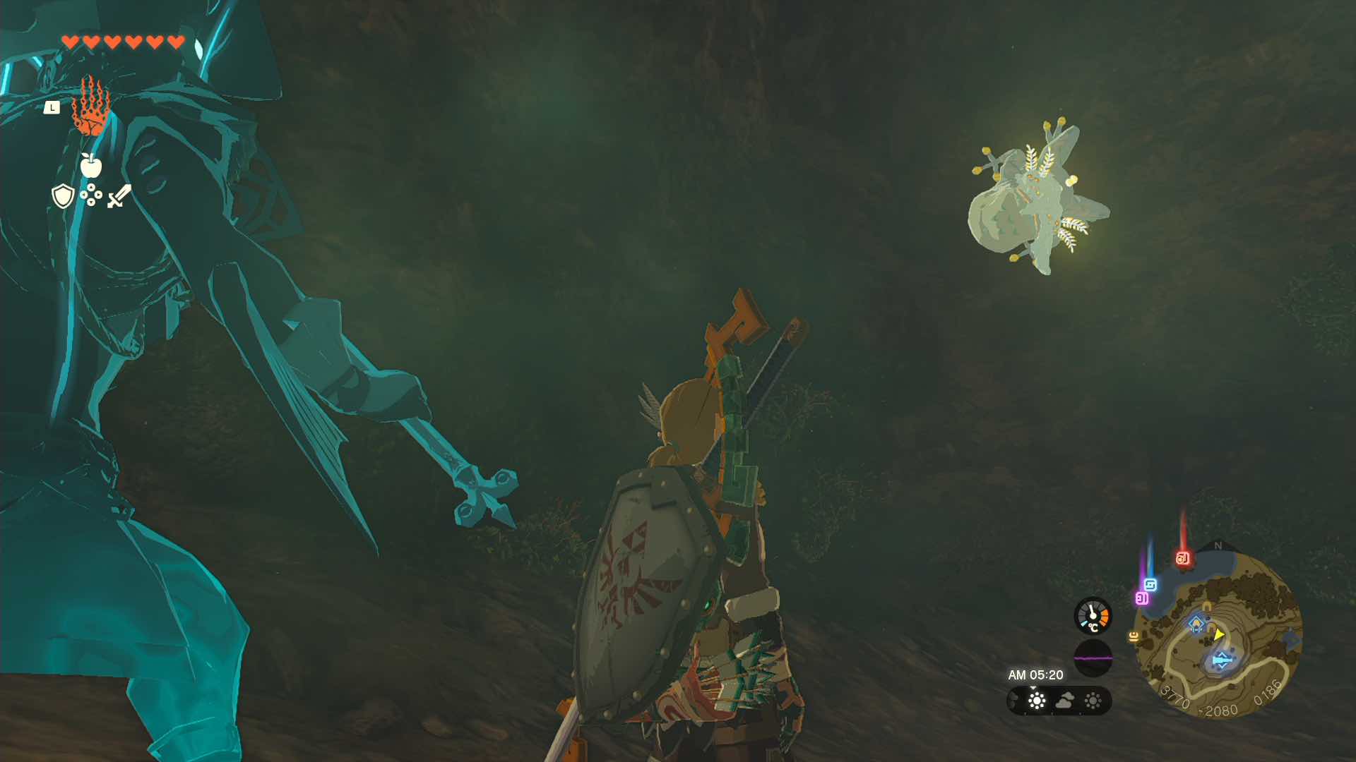 エキスパの森の洞窟のマップ