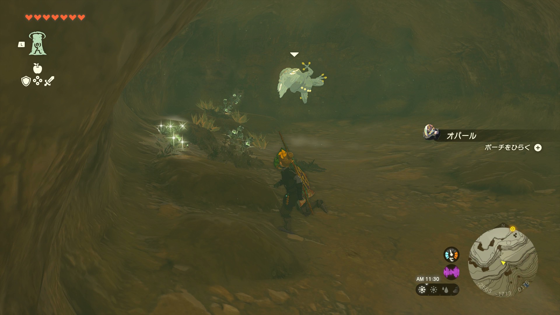 ターフェア高地の洞窟のマップ