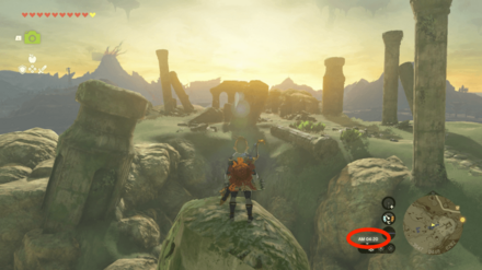 日の出はAM4:00頃から見える