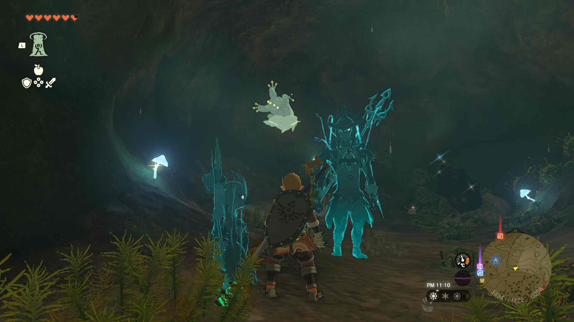 ラネール参道東の洞窟のマップ