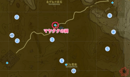 マヤタタの祠周辺洞窟