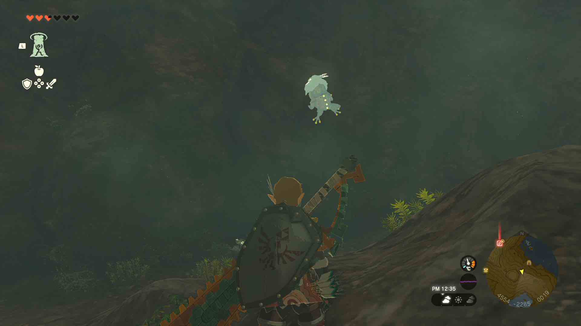 カエデ半島の洞窟のマップ