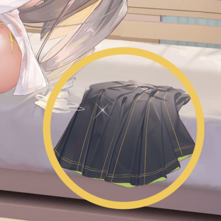 少女廻戦の大きいサイズのスカートのタップする場所