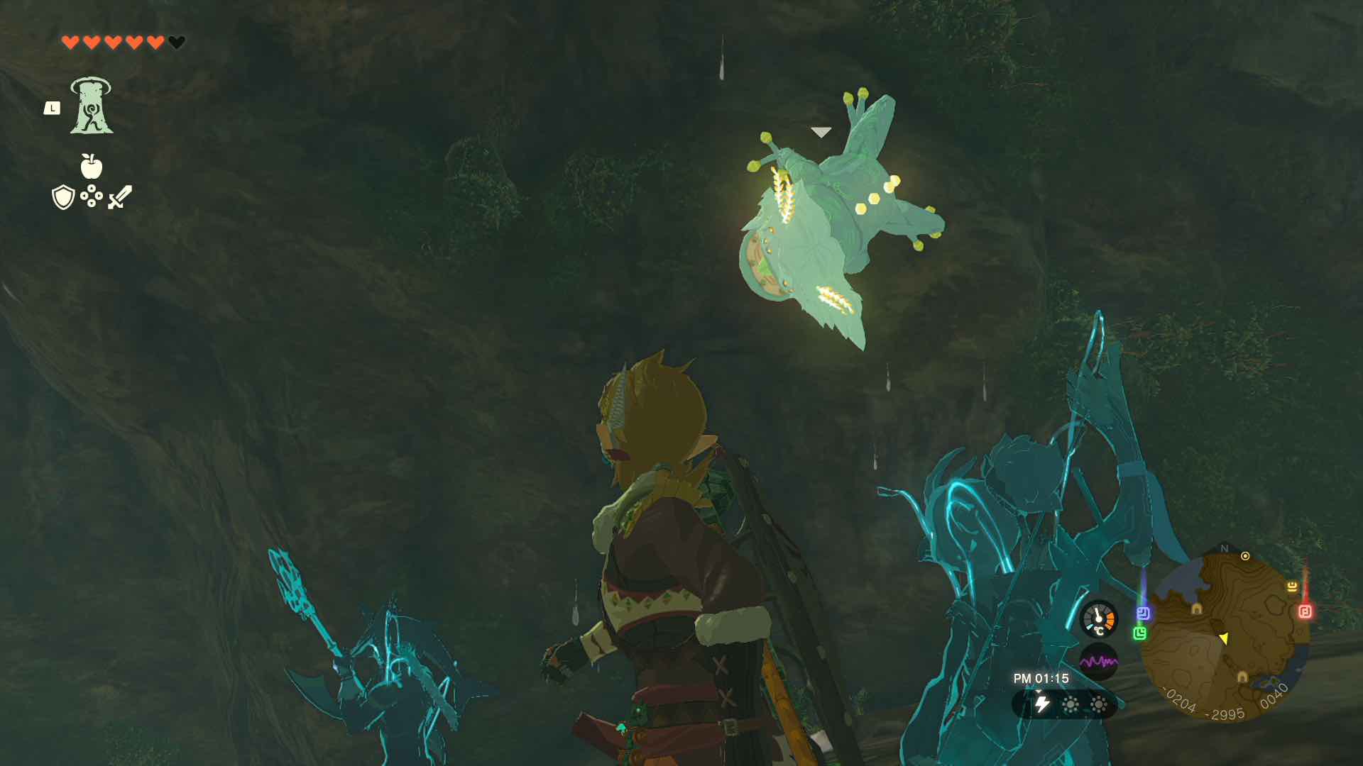 サン湖ほとりの洞窟のマップ