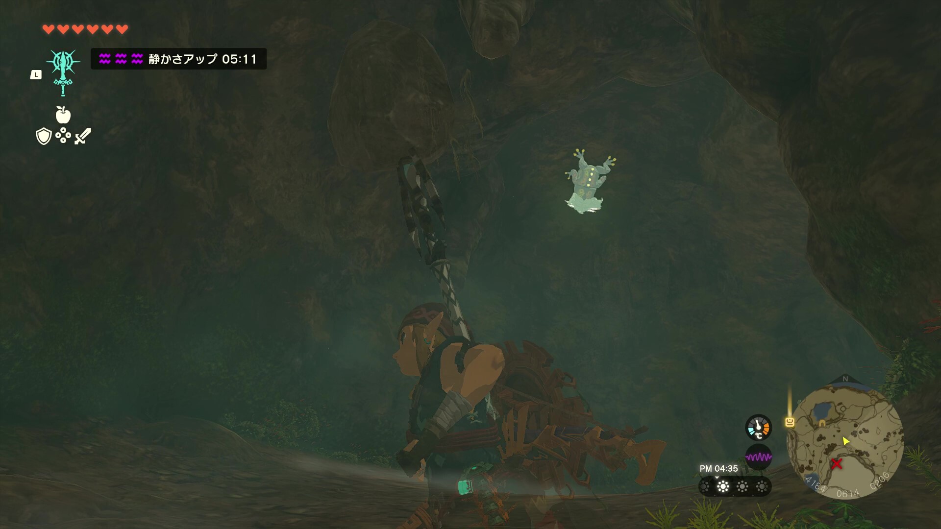 ウルラ峡谷南の洞窟のマップ