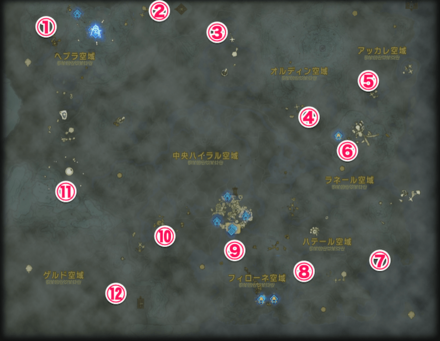 古代からのメッセージの石碑の場所