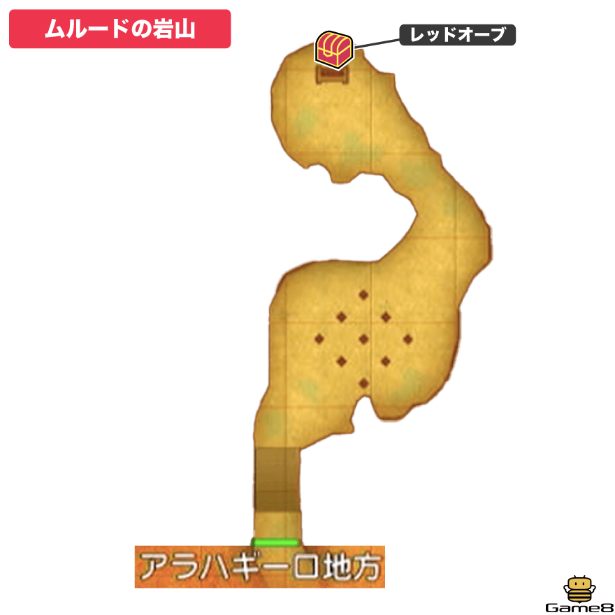 ムルードの岩山全体マップ