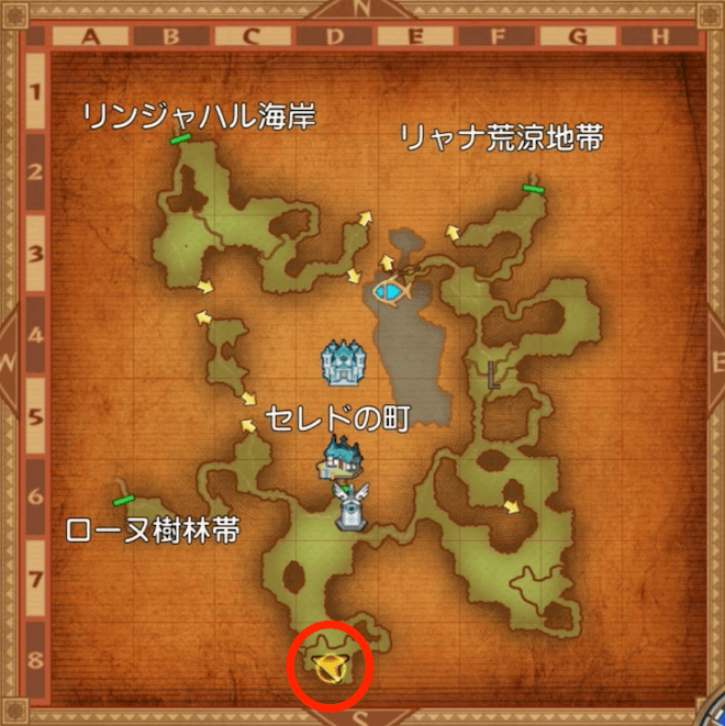 大きなシールドこぞうの場所マップ