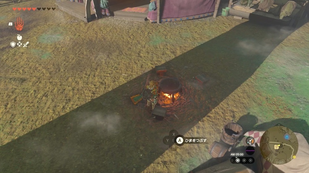 タバンタ大橋馬宿の焚き火