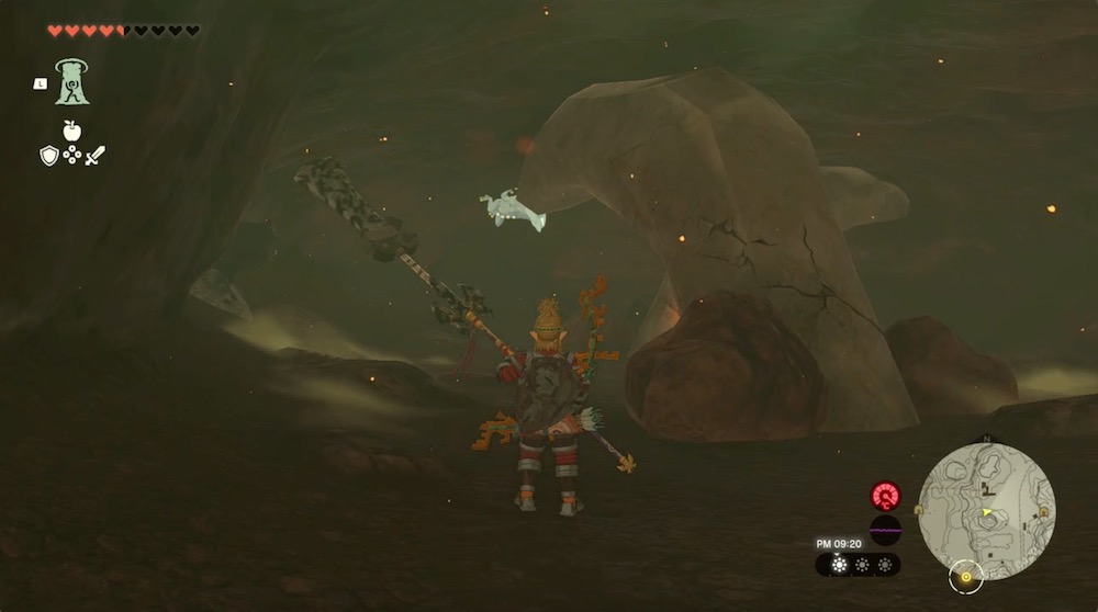 デスマウンテン麓の洞窟のマップ