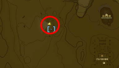 ゲルドのナイフの場所詳細マップ