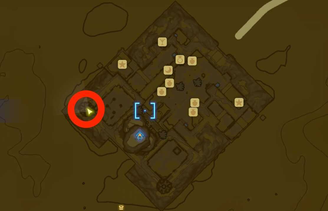 ゲルドの盾の宝箱の場所