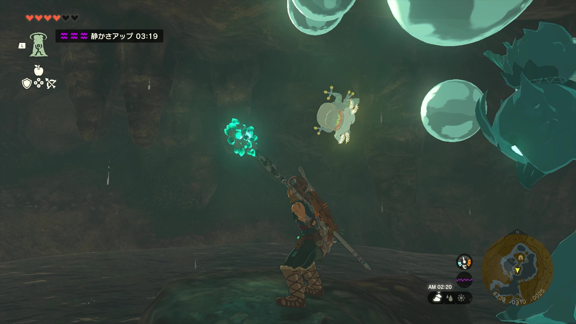 ホロン湾の洞窟のマップ