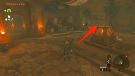 ロテインのいる場所から北西の監房へ向かう