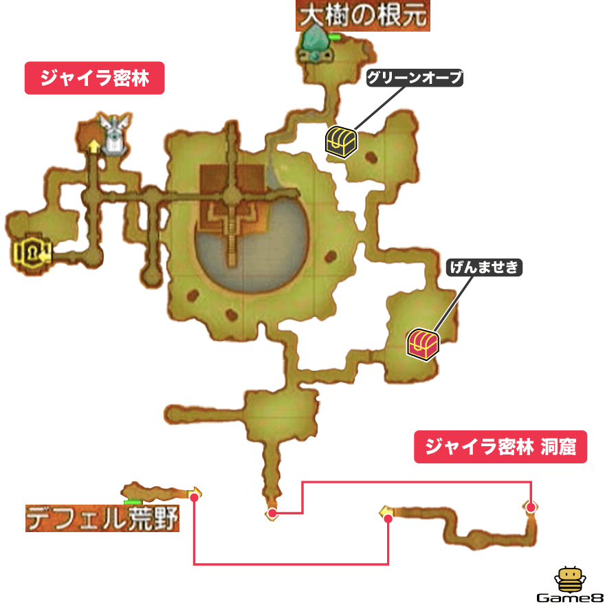 ジャイラ密林全体マップ