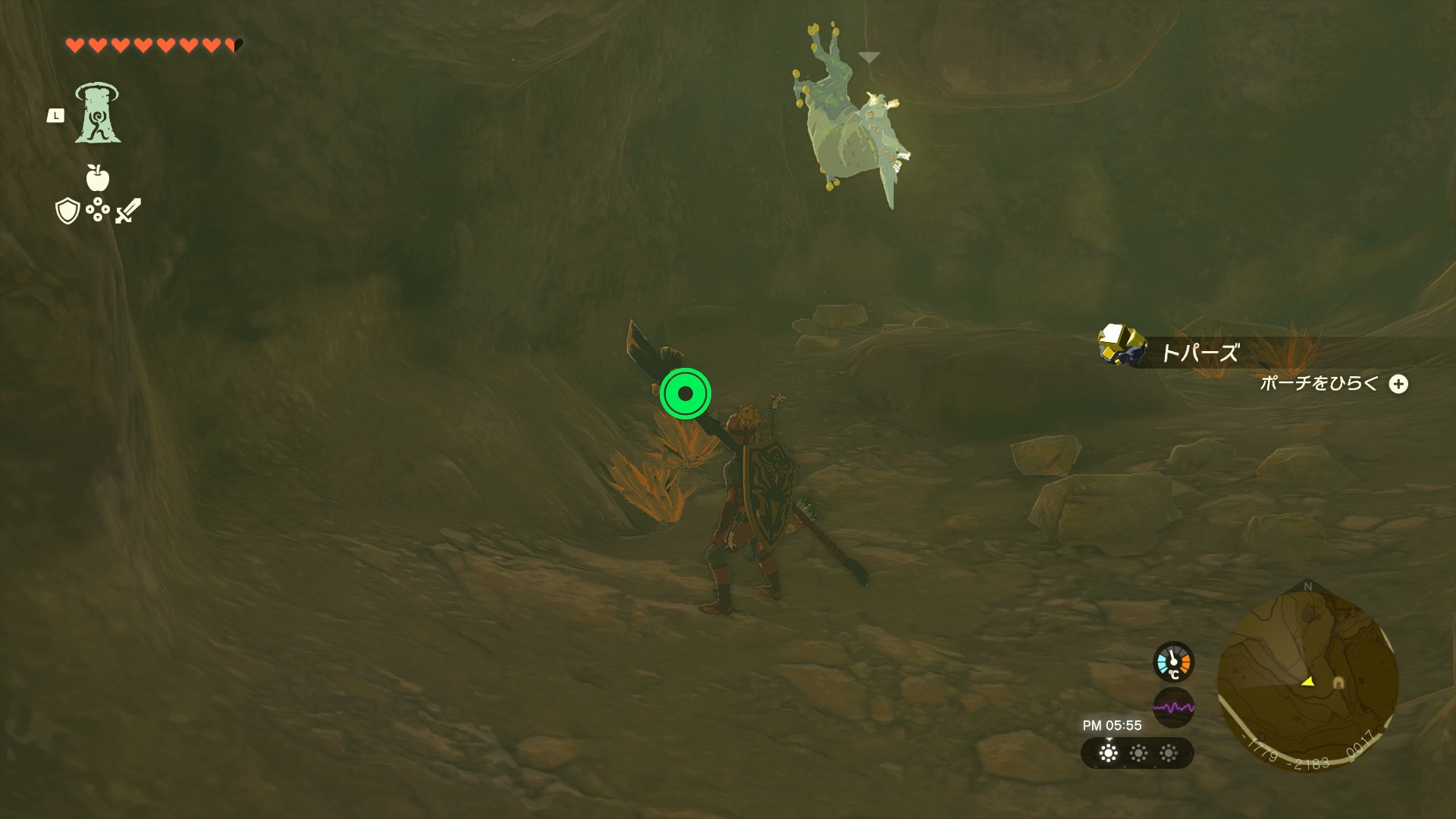 ナボール山 南の洞窟のマップ