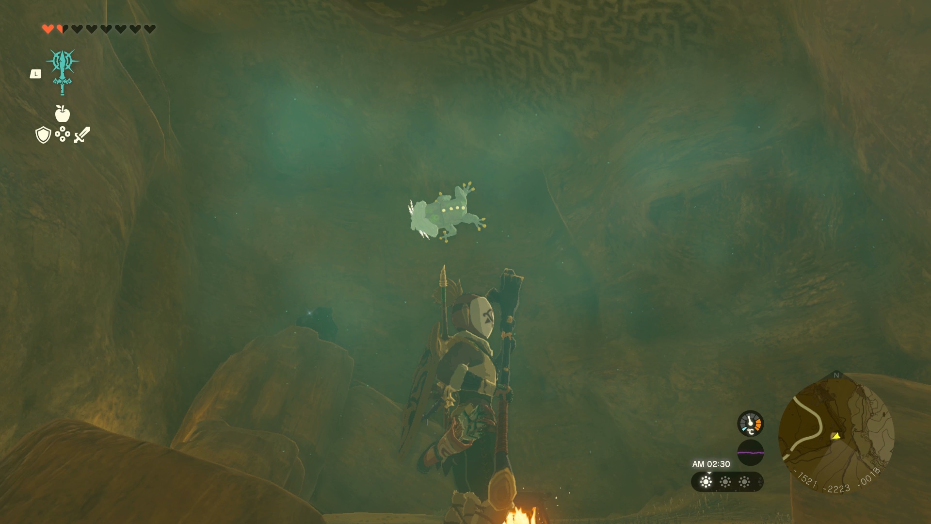 スタルリ台地の洞窟のマップ