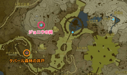 ジョニウの祠周辺井戸