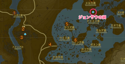 ジョンサウの祠周辺井戸