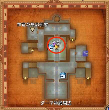 踊り子と願いごとの受注場所マップ