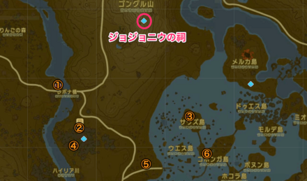 ジョジョニウの祠周辺井戸